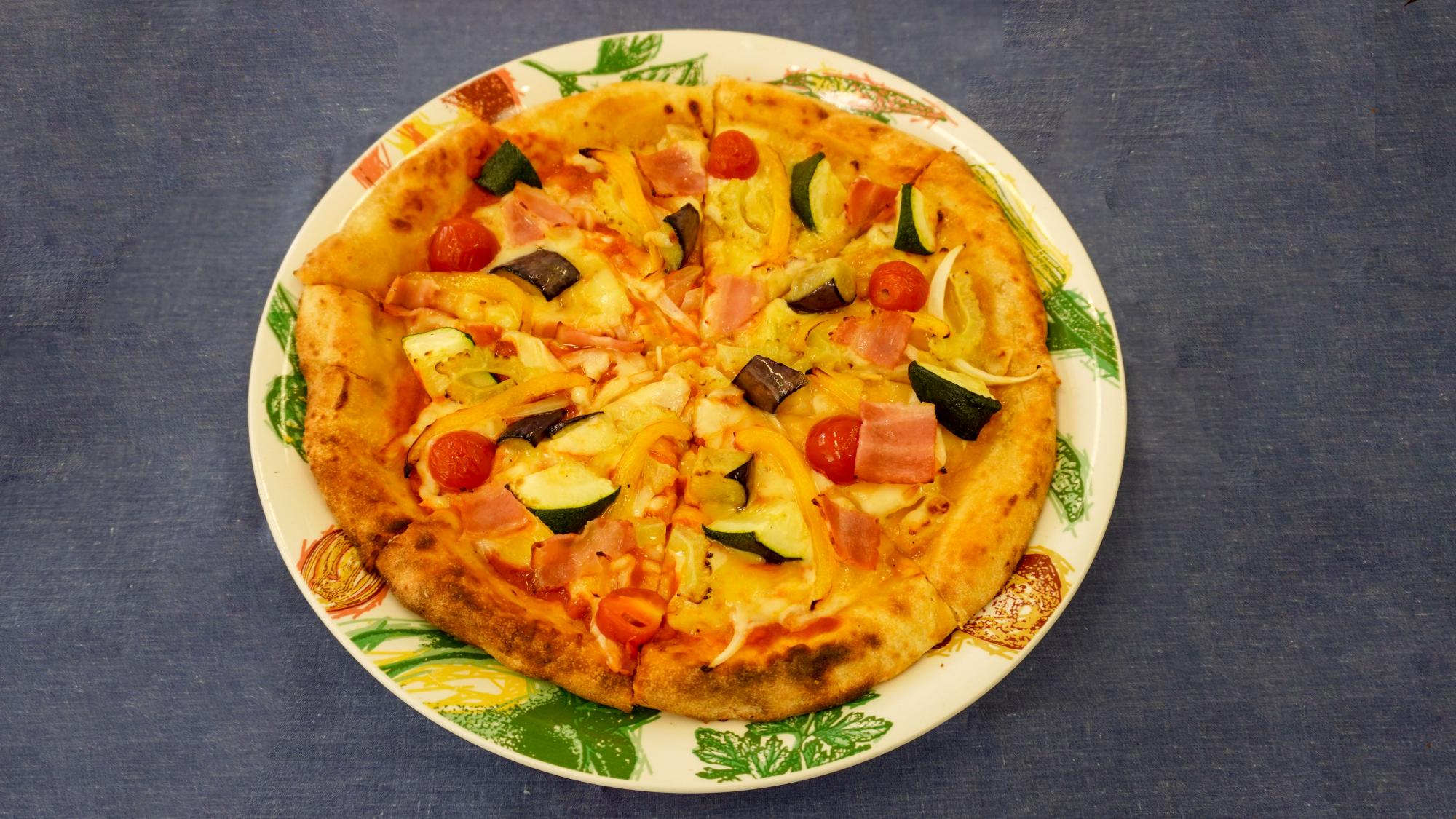 くりはら野菜の味噌ピザ
