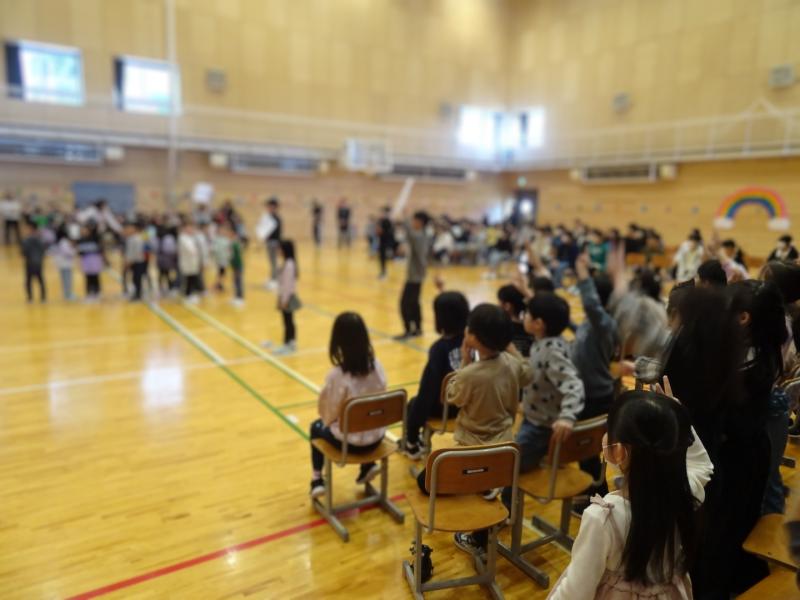 1年生を迎える会の様子