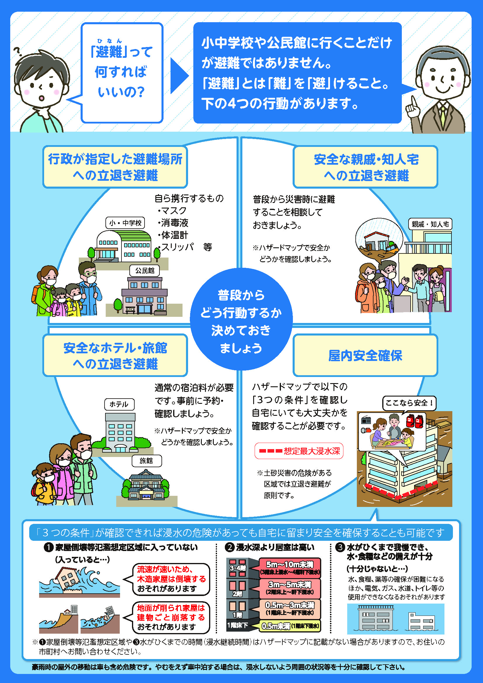 避難指示一本化 裏の画像