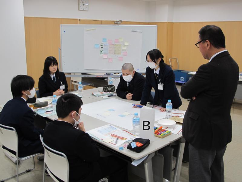 Bグループがプロジェクト名を考えている様子