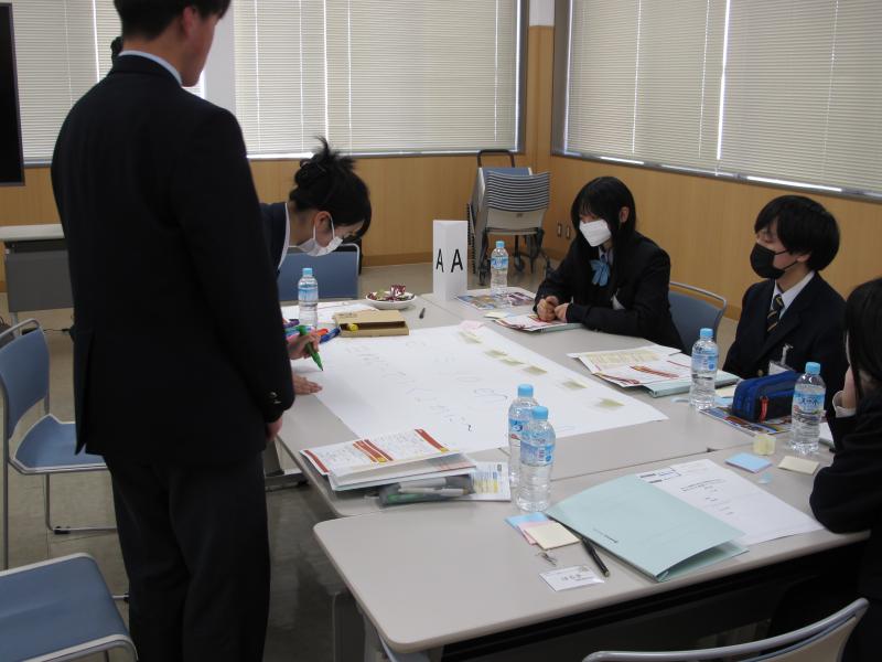 Aグループがプロジェクト名を考えている様子