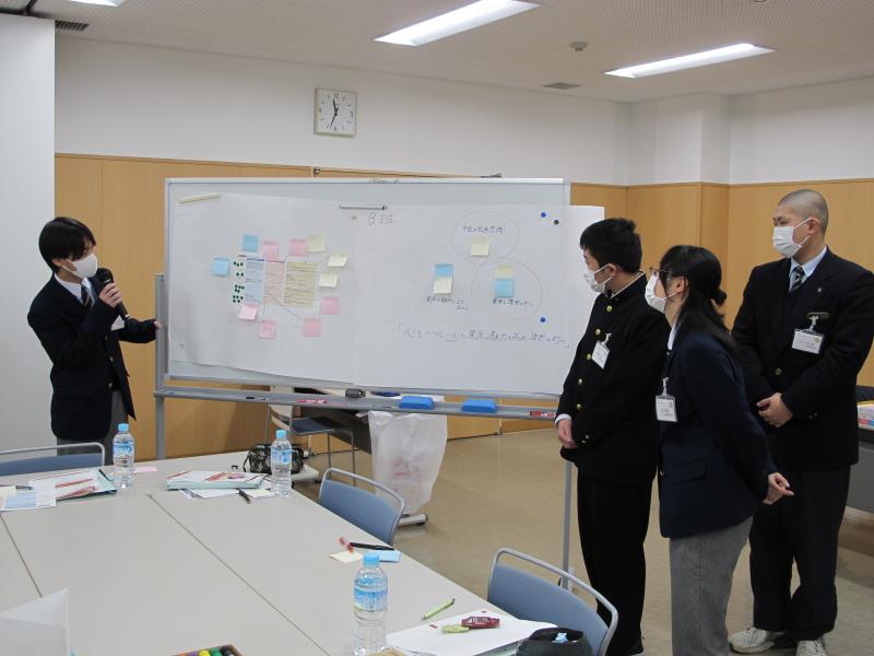 Bグループの発表の様子