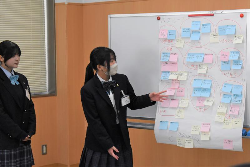 Aグループの発表の様子