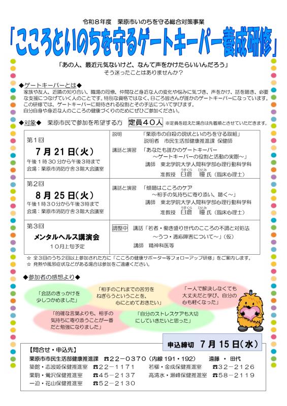R8ゲートキーパー養成研修